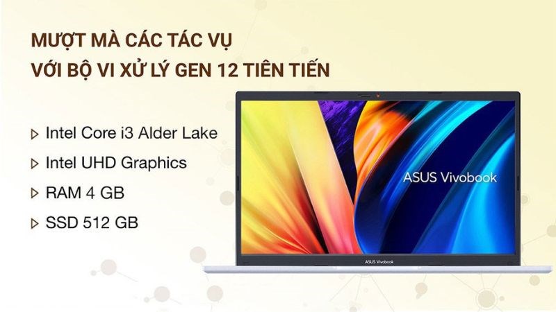 Đa nhiệm mượt mà cùng Asus Vivobook 14 X1402ZA i3 (EK249W)