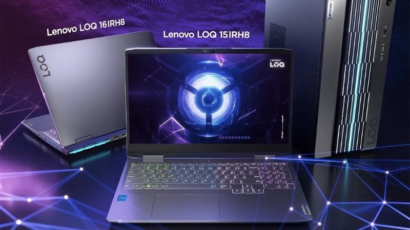 Laptop LOQ Gaming có kiểu dáng tàu không gian hiện đại và độc đáo