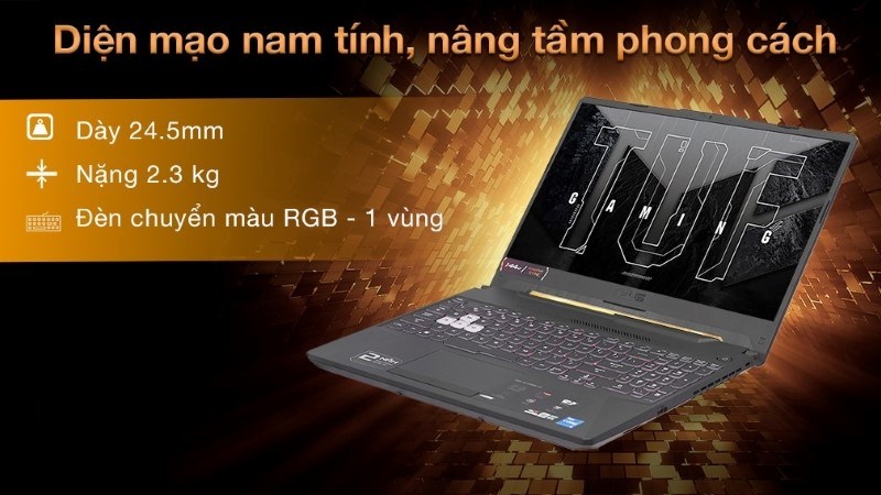 Asus TUF Gaming F15 FX506HE i7 11800H (HN378W) có ổ cứng SSD 512 GB giúp lưu trữ nhiều dữ liệu