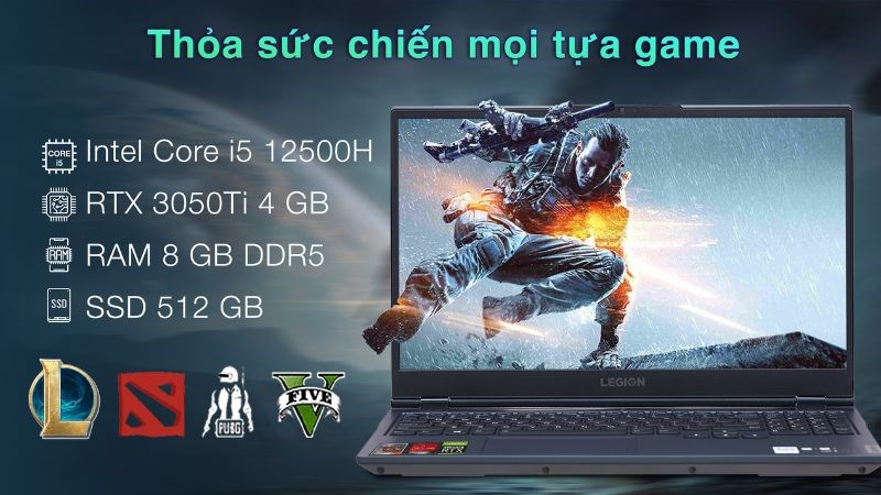 Thỏa sức chiến game cùng Lenovo Legion 5 15IAH7 i5 (82RC003WVN)