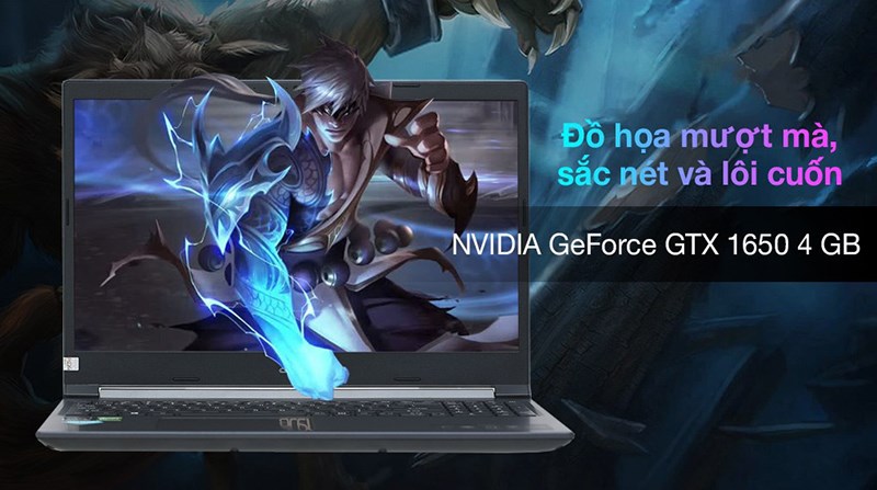 Laptop được t&iacute;ch card đồ họa mạnh mẽ, hỗ trợ người d&ugrave;ng
