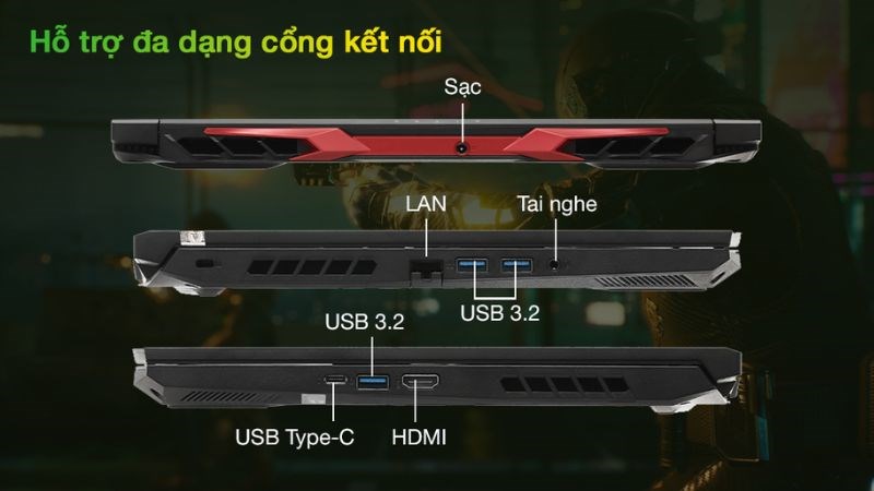 Hỗ trợ đa dạng cổng kết nối