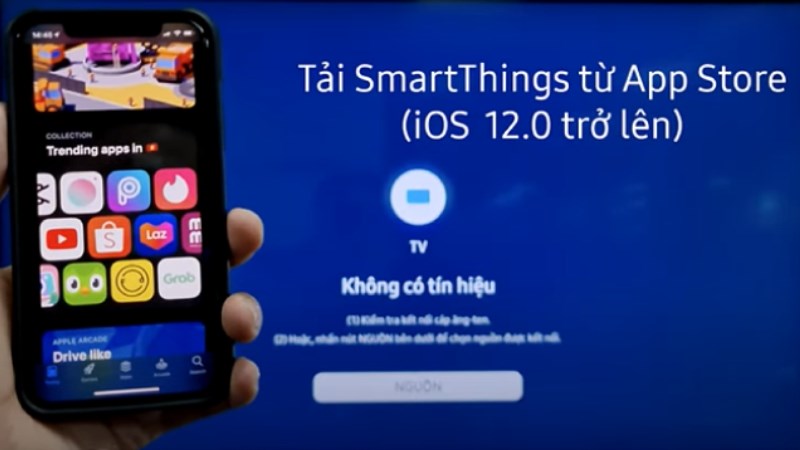 Truy cập vào App Store để tải ứng dụng Samsung SmartThings về máy