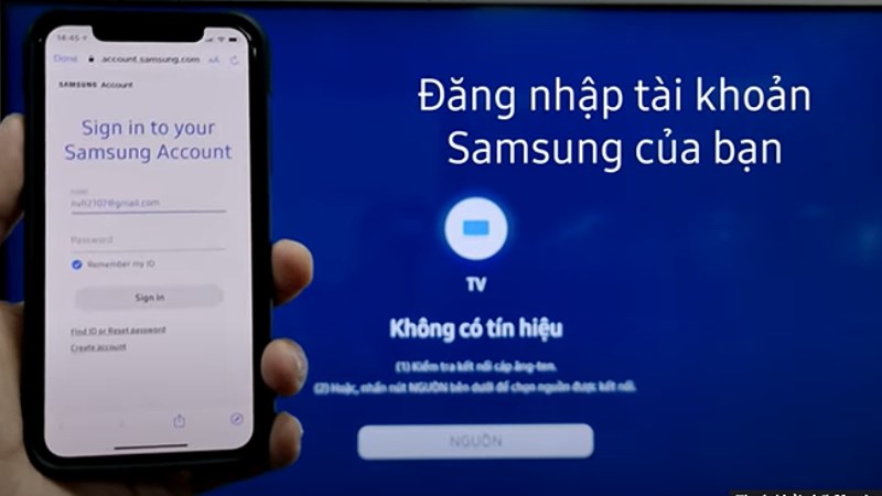 Chọn Bắt đầu để tiến hành kết nối iPhone của bạn và tivi