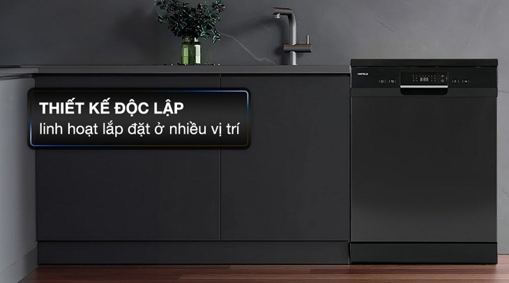 Máy rửa chén độc lập Hafele HDW-F60EB (538.21.310) có vị trí lắp đặt linh hoạt tiện lợi