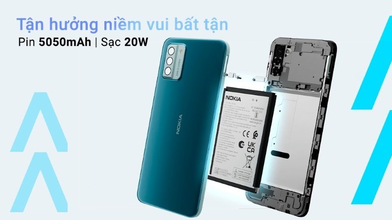 Nokia G22 có thể được sử dụng liện tục trong 11 tiếng mà không cần cắm sạc
