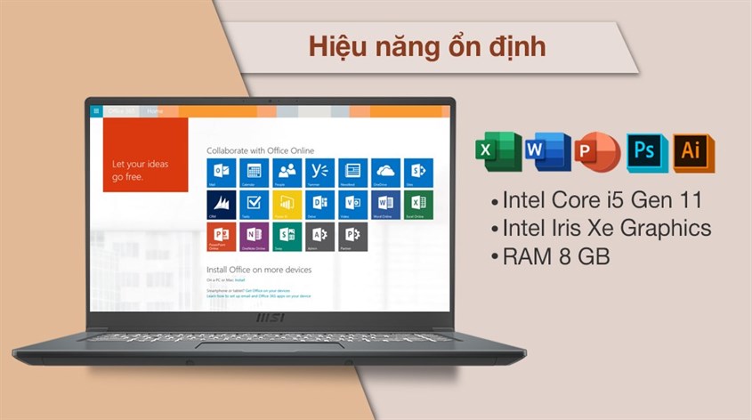 Đa nhiệm mượt m&agrave;, hiệu năng ổn định với RAM 8 GB