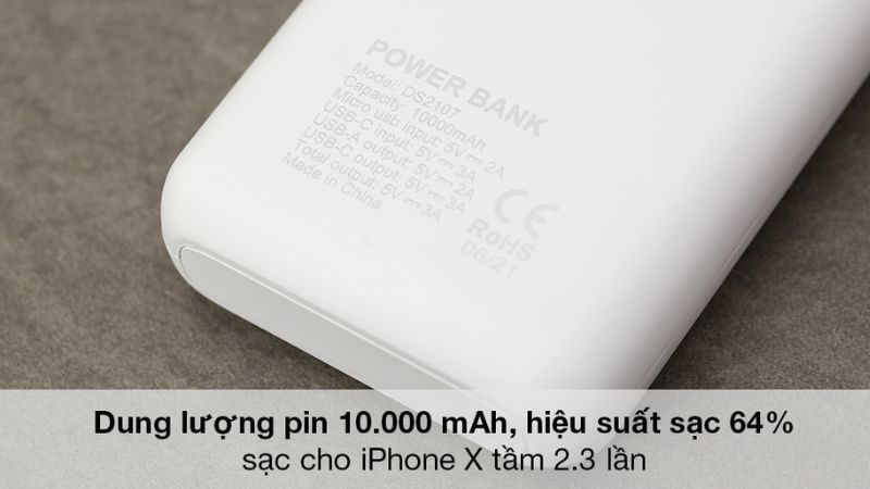 Dung lượng pin ấn tượng