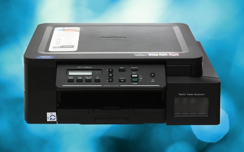 M&aacute;y in phun m&agrave;u đa năng In-Scan-Copy Brother DCP-T520W với vẻ ngo&agrave;i m&agrave;u đen thời thượng