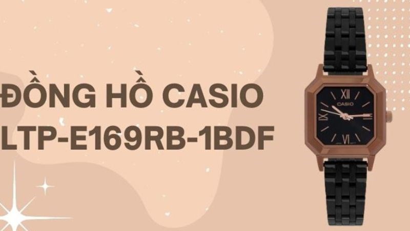 Đồng hồ CASIO LTP-E169RB-1BDF có thiết kế hiện đại, trẻ trung