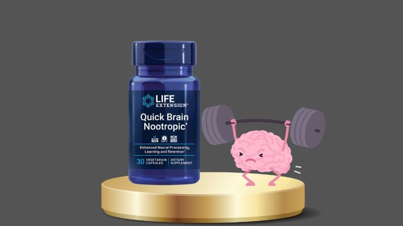 Life Extension Quick Brain Nootropic giúp tăng cường sức mạnh não bộ