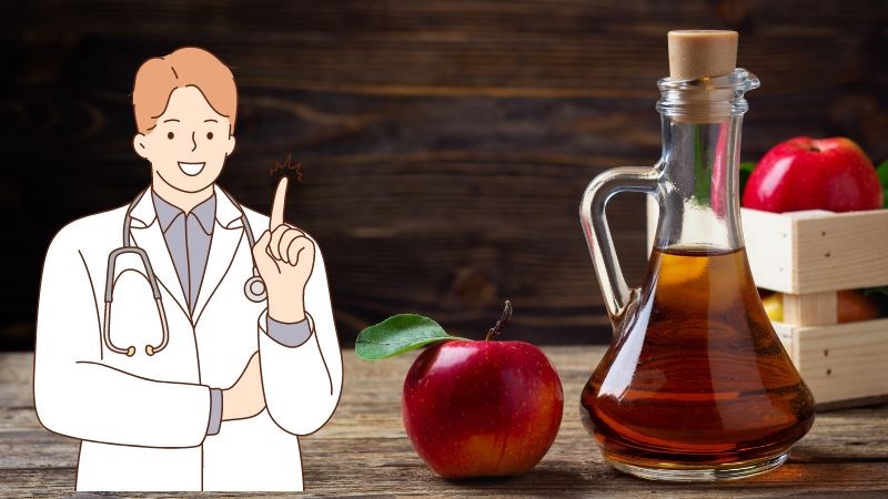 Bạn nên tham khảo ý kiến của bác sĩ trước khi sử dụng giấm táo để trị táo bón