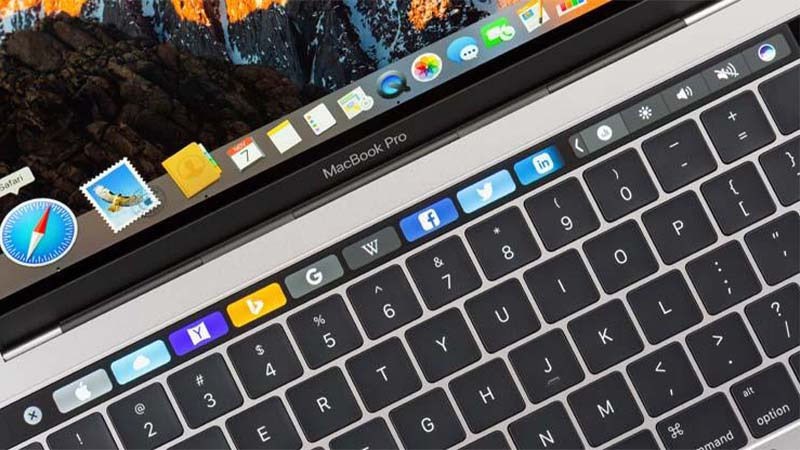 Touch Bar tr&ecirc;n MacBook Pro