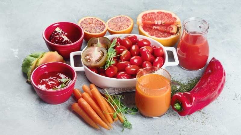 Carotenoid có nhiều trong cà rốt, ớt chuông và cà chua