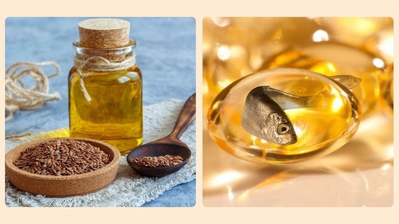 Dầu hạt lanh chứa ALA trong khi dầu cá chứa EPA và DHA Dầu hạt lanh chứa ALA trong khi dầu cá chứa EPA và DHA