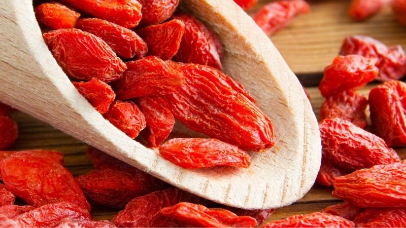 100 gram quả kỷ tử chứa 4,3 mmol chất chống oxy