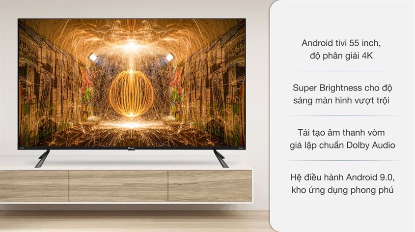 Android Tivi Casper 4K 55 inch 55UG6100