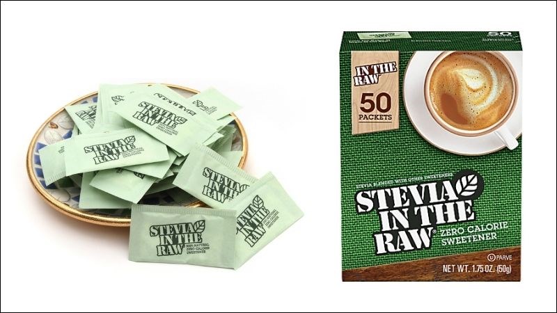 Chất làm ngọt Stevia In The Raw được chứng nhận thuần chay và không chứa gluten