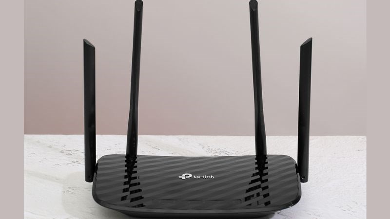 Bộ Phát Sóng Wifi Router Chuẩn AC1200 Băng Tần Kép TP-Link Archer C6 Gigabit Đen với màu đen trung tính