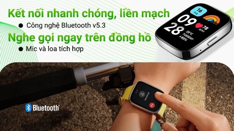 Xiaomi Redmi Watch 3 Active 46mm sở hữu viên pin có dung lượng 289 mAh