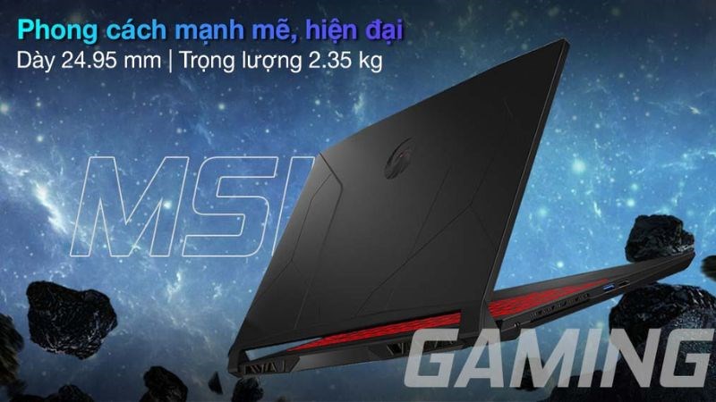 Thiết kế gaming năng động, cứng cáp và bền bỉ 