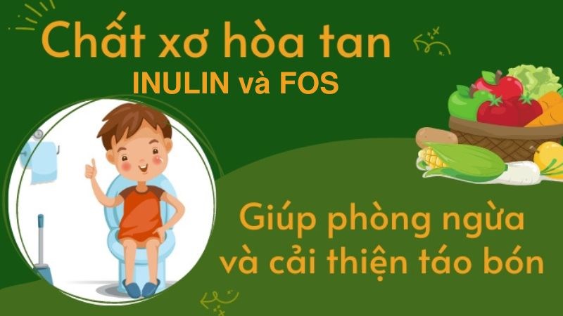 Phòng ngừa táo bón ở trẻ nhỏ với hệ chất xơ Inulin và FOS