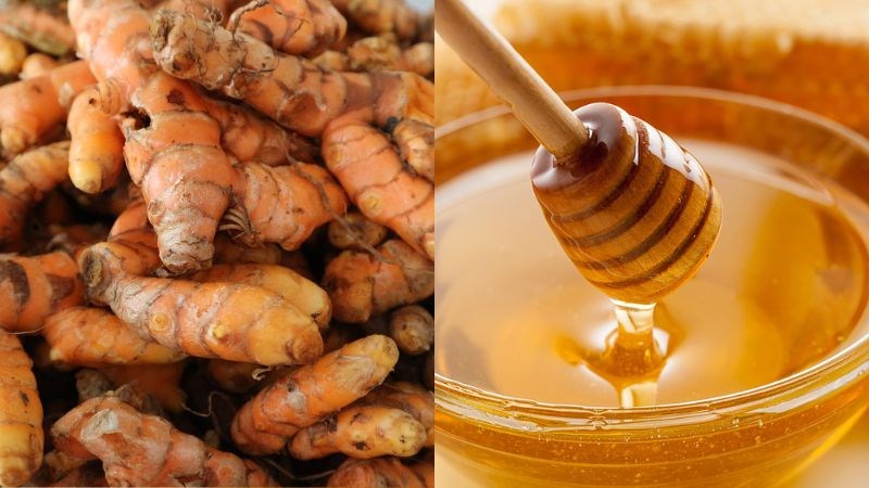Nghệ tươi và mật ong giúp cải thiện chức năng tiêu hóa