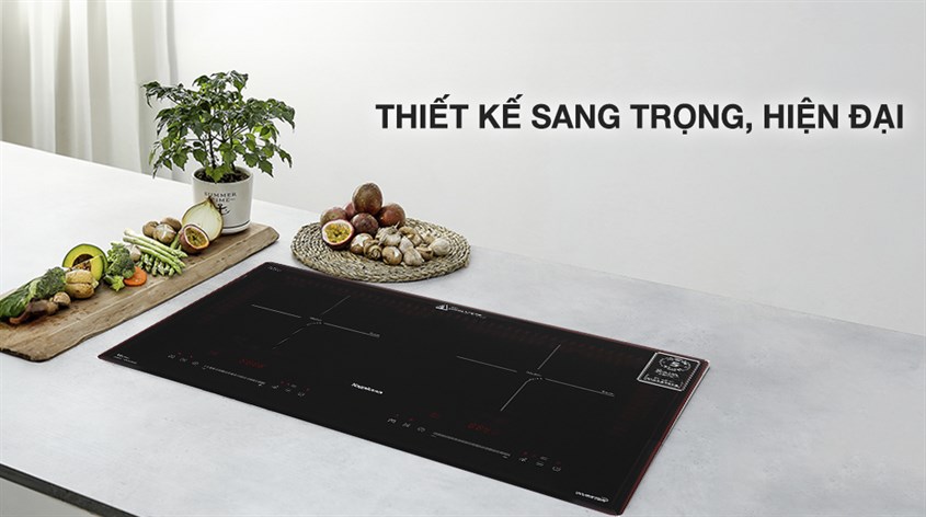 Bếp điện từ đôi lắp âm Nagakawa NK2C08MS