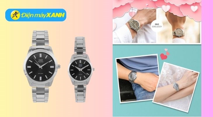 Đồng hồ đôi Q&Q S392J202Y/S393J202Y Đồng hồ đôi Q&Q S392J202Y/S393J202Y