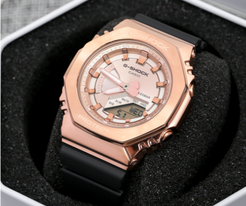 Đồng hồ G-SHOCK 40.4 mm Nữ GM-S2100PG-1A4DR mang phong cách năng động, trẻ trung