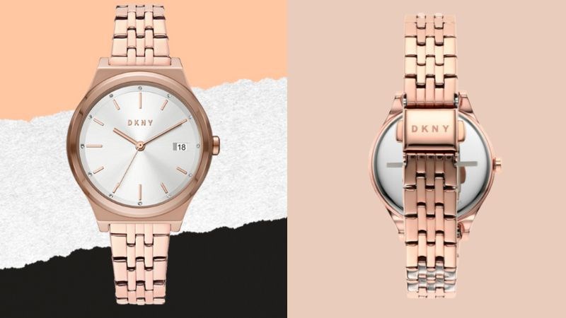Đồng hồ DKNY được thiết kế màu vàng hồng sang trọng và nữ tính Đồng hồ DKNY được thiết kế màu vàng hồng sang trọng và nữ tính