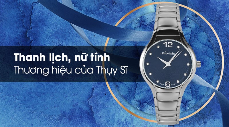 Đồng hồ nữ Adriatica có kiểu dáng nhỏ nhắn và thể hiện sự nữ tính Đồng hồ nữ Adriatica có kiểu dáng nhỏ nhắn và thể hiện sự nữ tính