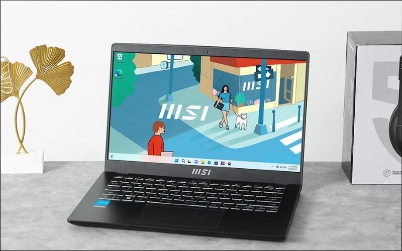 Laptop có ngoại hình hiện đại, xử lý hiệu quả các tác vụ văn phòng và giải trí nhẹ nhàng
