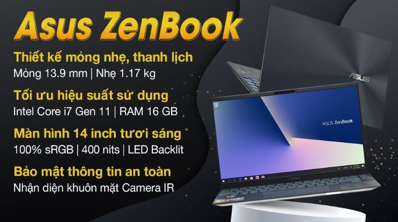 Asus ZenBook UX425E i7 là phiên bản laptop cao cấp - sang trọng kèm nhiều tính năng thông minh