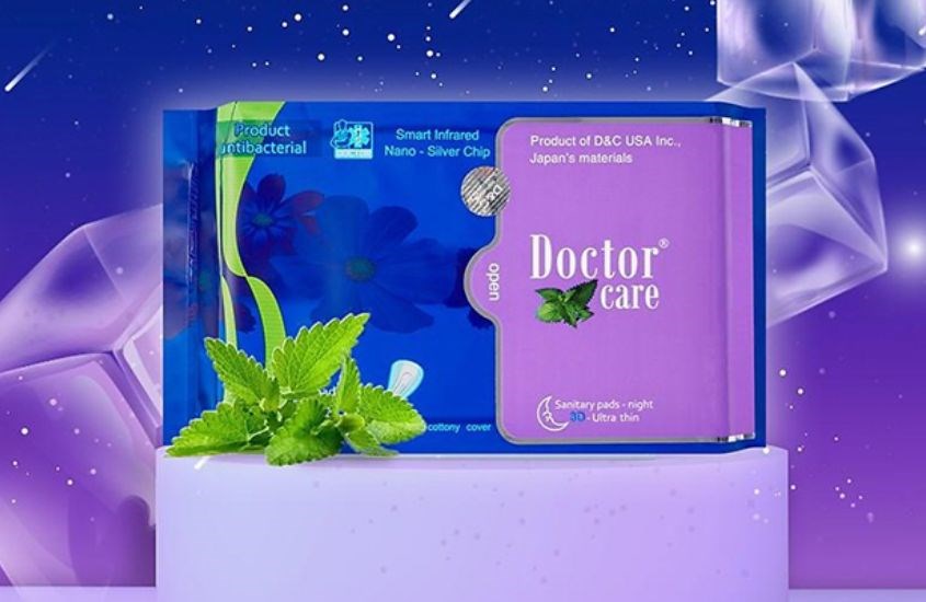Băng vệ sinh Doctor Care được thiết kế mỏng, nhẹ, tạo cảm giác thoải mái khi sử dụng