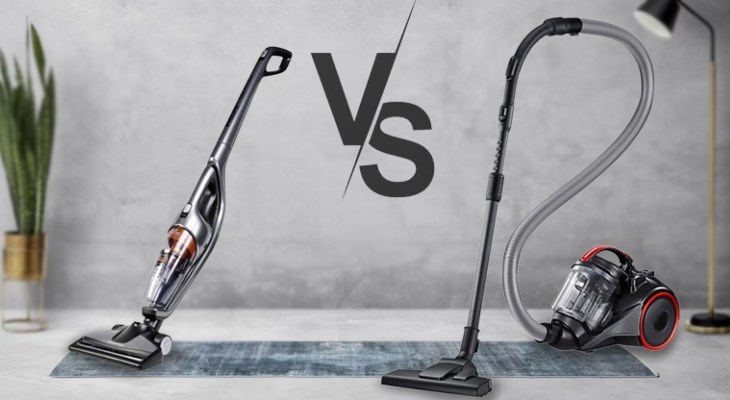 So sánh máy hút bụi cầm tay và máy hút bụi thông thường