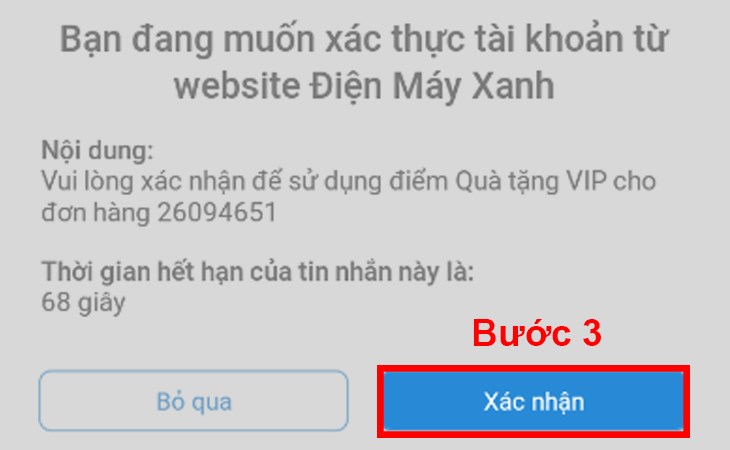 Thực hiện luồng nhập Mã định danh