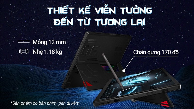 Sự kết hợp hoàn hảo giữa chiếc laptop gaming mỏng nhẹ và tablet Windows