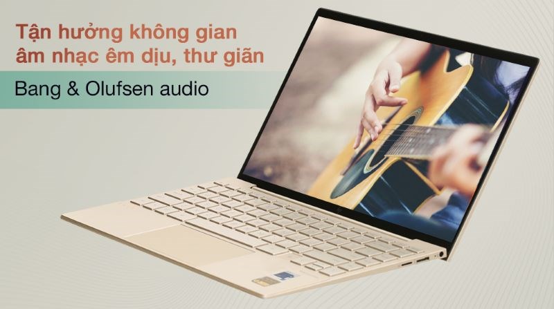 Laptop HP Envy có âm thanh to rõ nhờ công nghệ Bang & Olufsen Audio