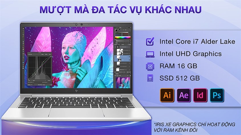 Các tác vụ được xử lý mượt mà trên EliteBook 630