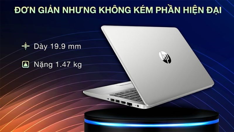 Thiết kế đơn giản nhưng hiện đại của laptop HP 240 G8 i3