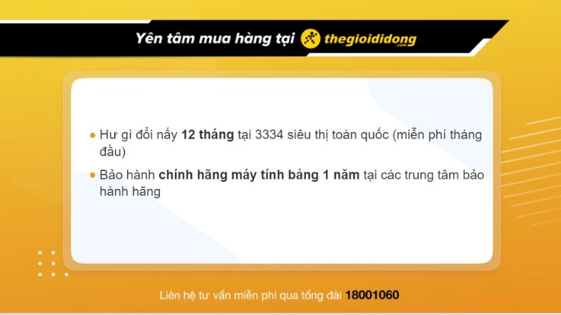 Chính sách bảo hành tại Thế Giới Di Động