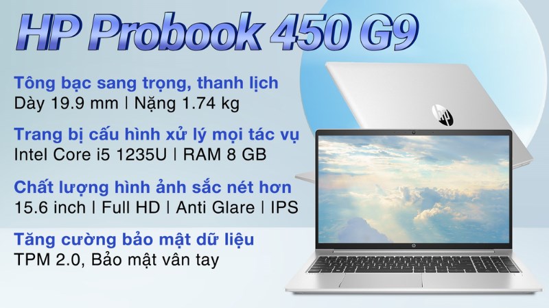 Laptop HP Probook 450 G9 i5 (6M0Y9PA) xử l&yacute; h&igrave;nh ảnh v&agrave; video độ ph&acirc;n giải cao 