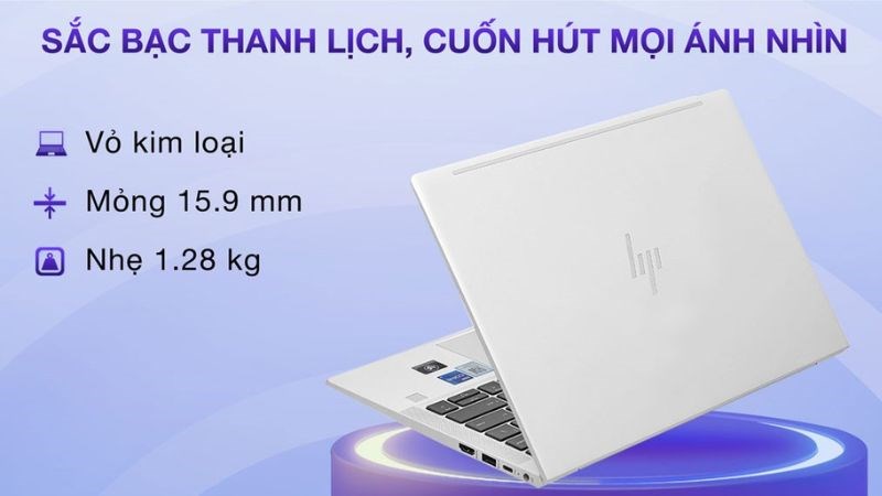 Laptop HP Elitebook i5 (6M143PA) sở hữu thiết kế mỏng nhẹ, tện lợi