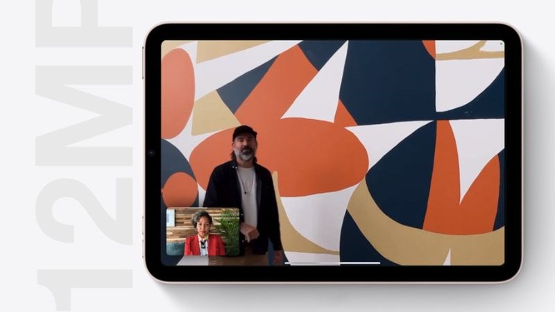 iPad mini 6 với camera 12 MP rõ nét