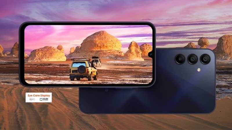 Samsung Galaxy A15 với màn hình Super AMOLED cho hình ảnh vô cùng sắc nét