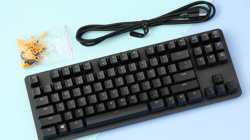 Thiết kế dạng tenkeyless gọn gàng với 87 phím cơ bản Thiết kế dạng tenkeyless gọn gàng với 87 phím cơ bản