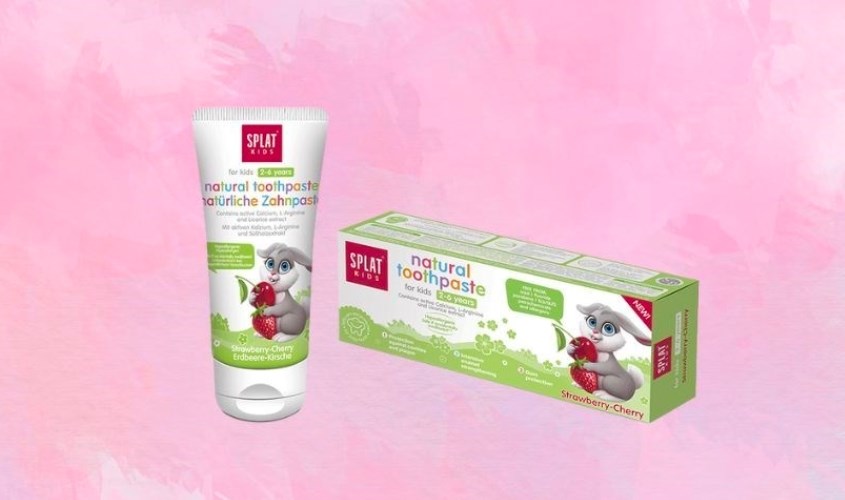 Kem đánh răng cho bé từ 2 - 6 tuổi Splat Kids hương dâu 50 ml