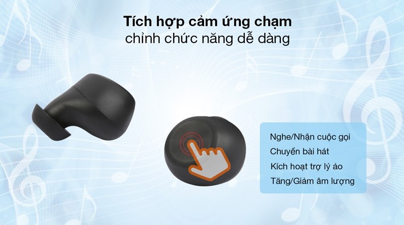 C&aacute;c n&uacute;t cảm ứng được t&iacute;ch hợp dễ sử dụng