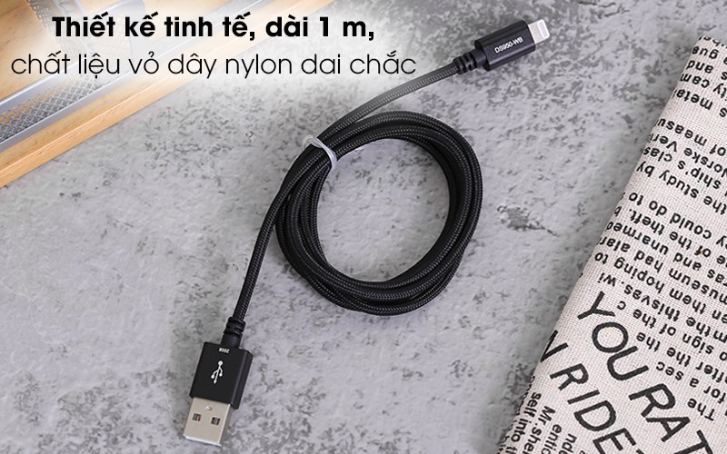 Thiết kế tinh tế, dây bọc nylon hạn chế đứt gãy